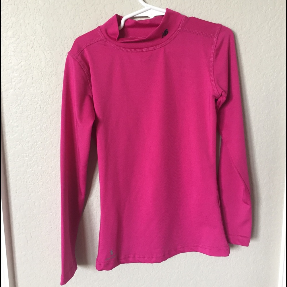 Hot pink long sleeve workout shirt